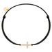 Glanzstücke München Armband Zilver 925 Zirkonia Wit Kruis Koord 15 cm