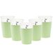 Givi Italia Feestbekers met hoesjes - 40x - mintgroen - papier - 250ml - kinderfeestje - biologisch afbreekbaar