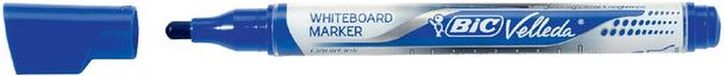 Bic Whiteboardmarker bic liquid rond m blauw | 12 stuks