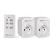 SCS Sentinel Indoor Afstandsbediening Stopcontacten - 2 Stopcontacten + 1 Afstandsbediening, Frequentie 433,92 MHz, Compact Model, Kleur Wit, Eenvoudig te Installeren en te Gebruiken