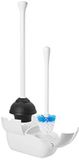 OXO Good Grips Toiletborstel- en Plunjerset, Wit