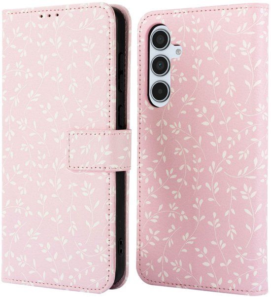 imoshion Design Bookcase voor de Samsung Galaxy A35 - Pink Bazaar Flowers