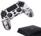Gadgetpoint - Manette PlayStation 4 - Protection souple - Antidérapant - Argent