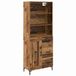 vidaXL Highboard Oudhout 69,5 x 34 x 180 cm Bewerkt Hout