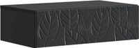vidaXL Wandgemonteerde Zijtafel 87,5 x 34,5 x 17 cm Bewerkt hout Zwart