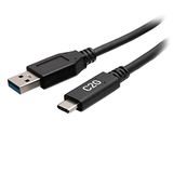 CablesToGo 0,5 m USB-C mannelijke naar USB-A mannelijke kabel - USB 3.2 Gen 1 (5Gbps)