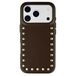 Selencia Studs Backcover met MagSafe Apple iPhone 17 Pro Max - Cacao Crush