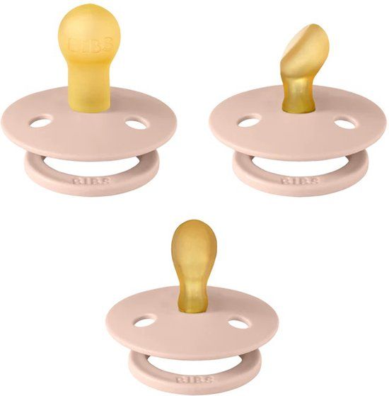 BiBs Try-It Fopspeen - 0-6 Mnd - 3 Stuks - Blush - Roze
