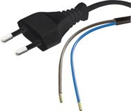 Velvalux Voedingskabel - Netsnoer met Eurostekker - 2x0.75mm - 2 Aderig - 3 Meter - Zwart