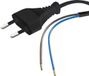 Velvalux Voedingskabel - Netsnoer met Eurostekker - 2x0.75mm - 2 Aderig - 3 Meter - Zwart