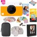 KODAK Printomatic Instant Camera (geel) geschenkbundel + Zink Papier (20 vellen) + Deluxe Case + 7 leuke stickersets + Twin Tip Markers + fotoalbum + hangende lijsten.