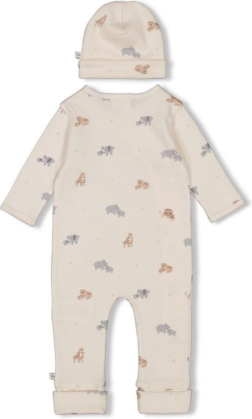 Feetje Unisex Geschenkset 1-delig Pak + Muts AOP Offwhite