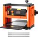 VEVOR Diktebank, 2 Snelheden, 330 mm Brede Werktafel, Schaafmachine, Drie Messen, 2000 W, 23500 tpm, Krachtige Motor, Dubbele Rollen, Rolbeugel, Houtbewerking voor Hard- en Zachthout
