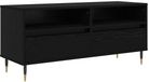 vidaXL meuble TV avec tiroir, chêne noir, 100 x 34,5 x 44,5 cm
