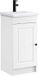 vidaXL Meuble de salle de bain avec lavabo blanc 42 x 40 x 84,5 cm Bois composite