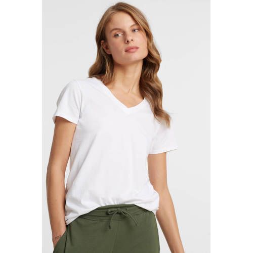 Anytime V-neck T-shirt White