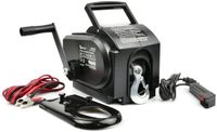 GEKO Treuil électrique - 12V - 907 kg force de traction - Conception compacte - Câble en acier 9,2 m