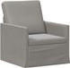vidaXL Canapé une place Gris clair 70 x 81 x 82 cm velours