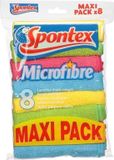 SPONTEX Microvezel Maxi Pack 8 lavettes