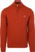 Gant Pull à demi-fermeture éclair en laine Logo Rust - Taille L - Hommes - Quart de zip