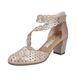 Rieker 41055 damessandalen met riempjes, Beige, 39 EU