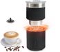 JAP Appliances Milky Whirl - 4-en-1 Mousseur à lait électrique (500W) - 500 ml - Noir