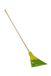 Bikain Platte veegbezem, polypropyleen, houten handvat, 120 cm, groen