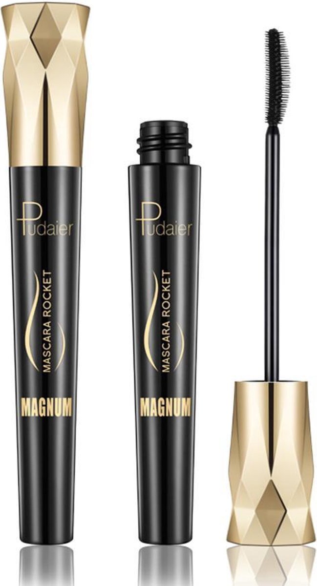 Pudaier - Mascara Rocket Magnum Zwart - Volume & Lengte Mascara - Mascara 4D Glamour - 1 stuk