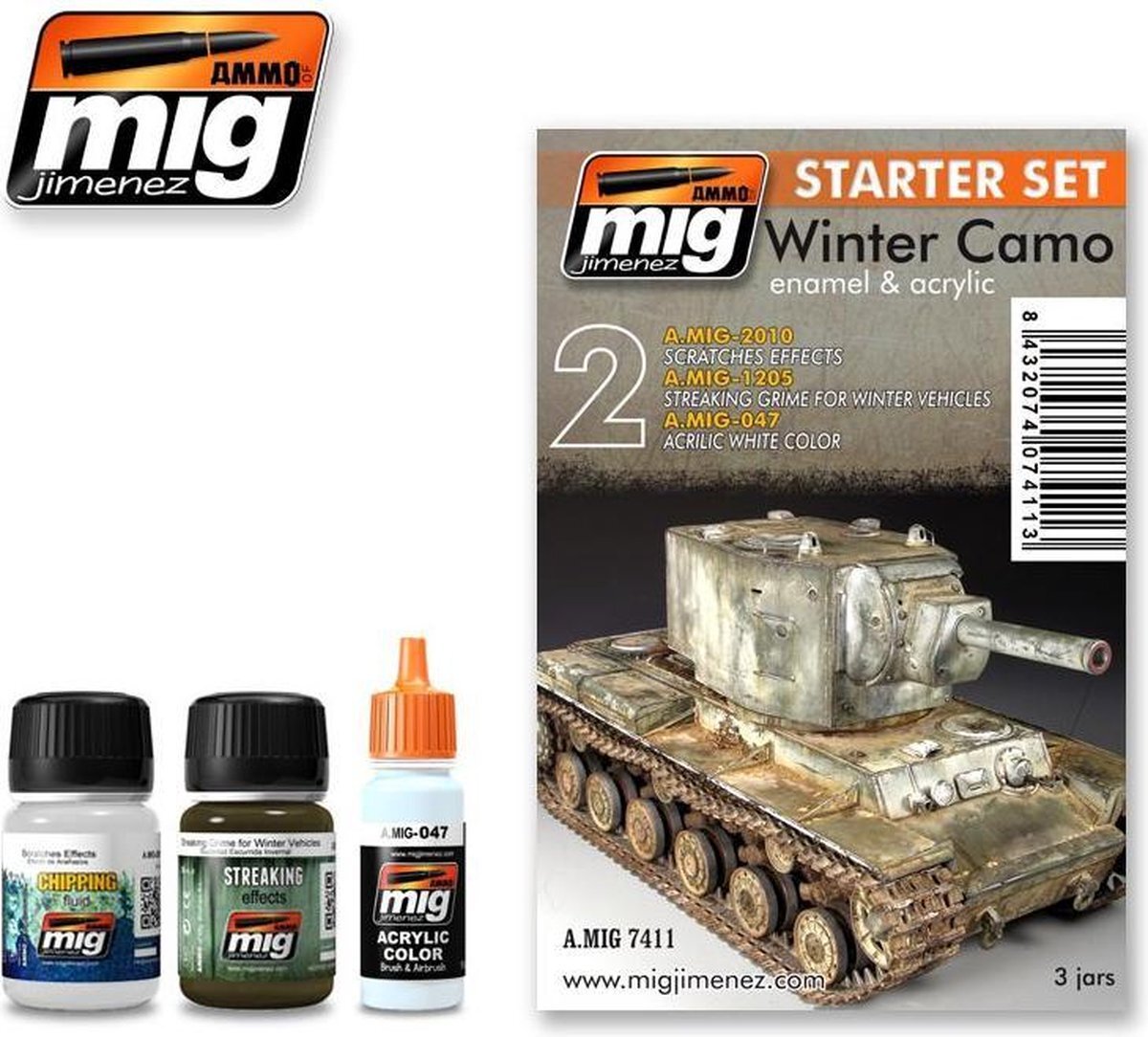 AMMO MIG-7411 Winter Camo Set, Multi kleuren