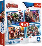 Trefl Avengers 4-in-1 Puzzel