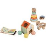 LUPILU® Boîte de jeu et d'apprentissage en bois (6-12 mois)