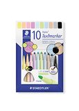 STAEDTLER Triplus, 362 C10 Markeerstiften, ergonomische driehoekige schacht, lijnbreedte 1-4 mm, seconden droog, PP-schacht garandeert een lange levensduur, 10 markeerstiften in kartonnen etui,