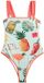 Next Maillot de bain Femme Décolleté carré Fleuri Menthe verte