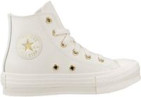 Converse Chuck Taylor All Star EVA Lift Lage Sneakers Kinderen Wit Leer Rubber Plateau Veters