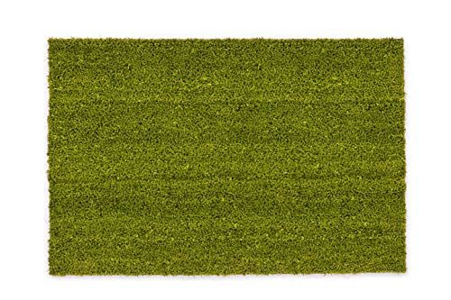 antislip kokosmatten - antibacteriële deurmatten - voor overdekte buitenruimtes - duurzame natuurlijke vezels - 100% kokos - 60x90 cm - grijs