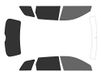 Varianz Auto getinte screen protectors voor auto complete set, voor zwart 20 - achterkant zwart 05