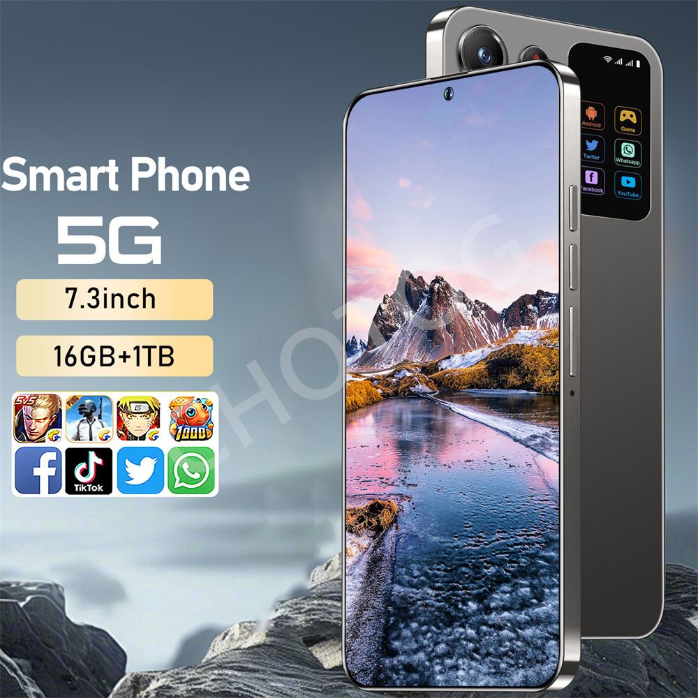 CHOTOG Nieuwe Smartphone SMS 24 Ultra Origineel 7.3HD Mobiele Telefoons Dual SIM Kaart Mobiele Telefoon 7800mAh Android 14 Globale Versie Celulares