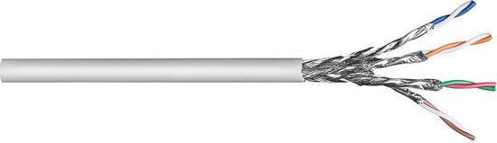 Goobay DSIT 1196095 Netwerkkabel - Zonder connector - 305 m - grijs