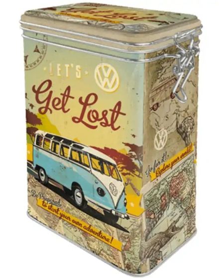 Nostalgic Art Aroma Box - VW Let's Get Lost - Rectangular Metal Box - 1.3L - Multicolour