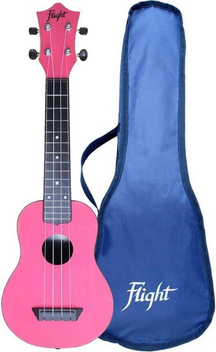 Flight Sopraan Ukelele - Travel Series - Roze - TUS35PNK