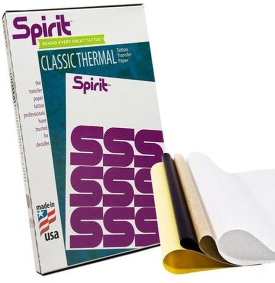 Spirit ReproFX - Classic Thermisch Transferpapier - 100 stuks A4 Carbon Stencil papier - Grafiet overtrekpapier - Carbonpapier