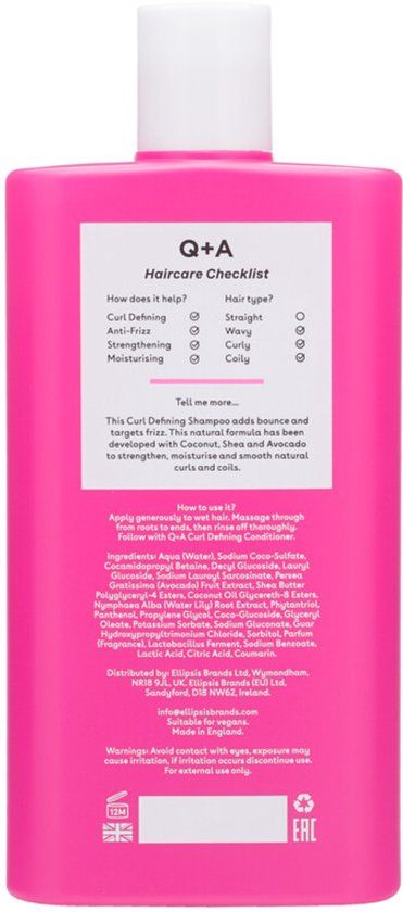 Q+A Curl Defining Shampoo - 250 ml