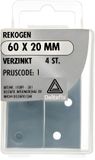 Deltafix Rekogen 60 20mm 1,5mm verz 4st