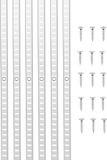 VEVOR Plankrail 1846mm 20-pack Verstelbare Wandplank Pilasters Gemaakt van Staal