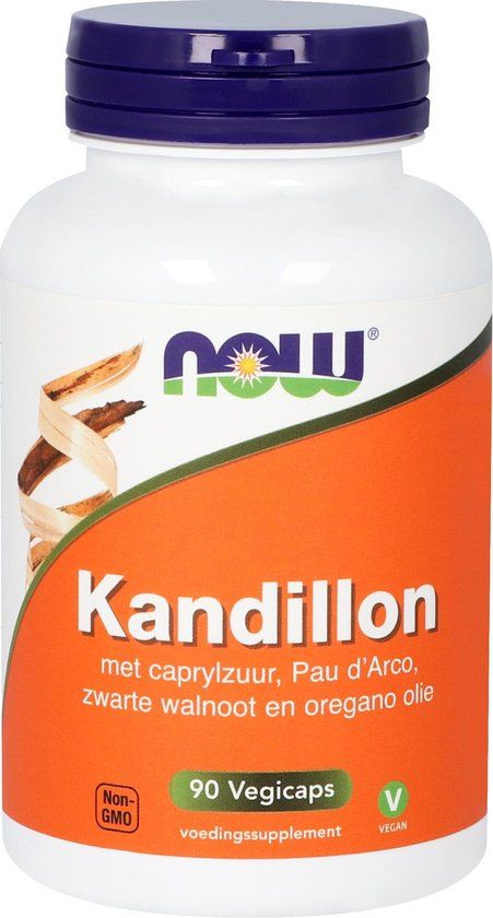 Now Foods Kandillon - Met Caprylzuur, Pau d'Arco, Zwarte Walnoot en Oregano Olie - 90 Vegicaps