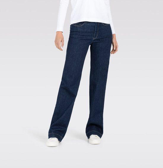MAC Dream Wide Trousers Ladies W40 X L32 Dark Denim