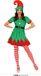 Guirma Kostuum Elf Vrouw Rood/Groen Coton Maat 38-40