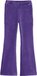 WE Fashion Meisjes velvet flared legging van ribstof 122 Dark purple