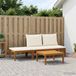 vidaXL - Tuinbank - Massief acaciahout & touw - Naturel