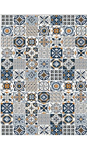 MANI TEXTILE TPS_TREN_MIN_60 tapijt - polyester - blauw - 60 x 90 - 3760295298984